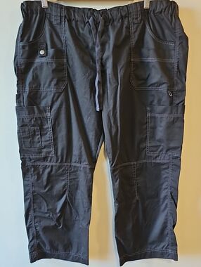 Dickies Black 40x28 Drawstring Scrub Pants